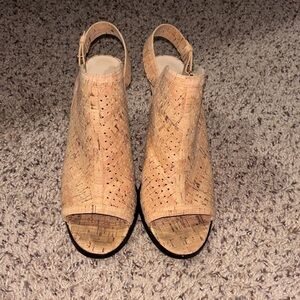 SESTO MEUCCI- Lansa cork sling backs